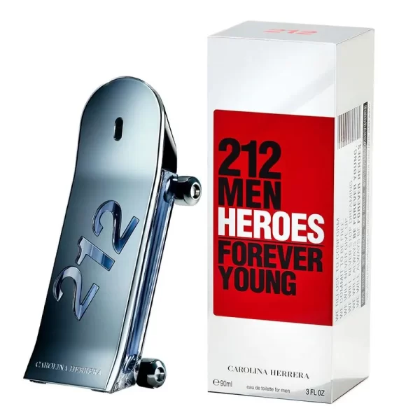 Perfume Masculino 212 Men Heroes Carolina Herrera Eau de Toilette -  90ml - Imagem 2