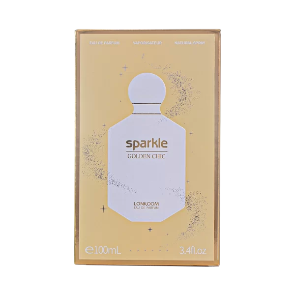PERFUME  FEMININO SPARKLE GOLDEN CHIC 100 ML LONKOOM - Imagem 4
