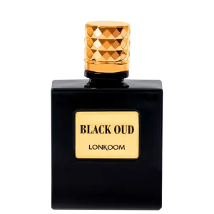 Perfume Masculino Black Oud For Men Lonkoom Eau de Toilette  100ml