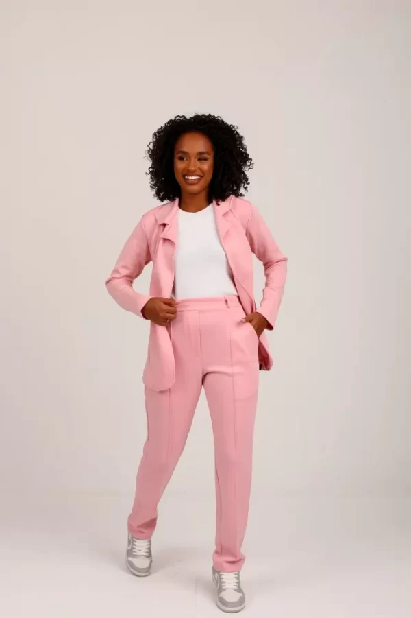 Conjunto Feminino de luxo  Lady Griffe  Rosa Bebê - Imagem 5