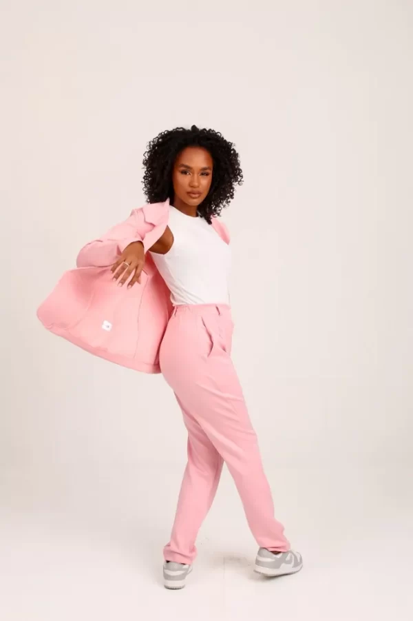 Conjunto Feminino de luxo  Lady Griffe  Rosa Bebê